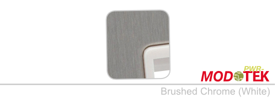 Brushed Chrome (White)